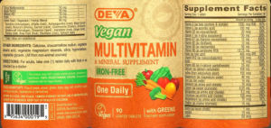 Iron-Free Vegan Multivitamin & Mineral S