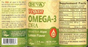 Vegan Omega-3 DHA Lemon Flavor