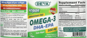 Vegan Omega-3 DHA-EPA 500 mg
