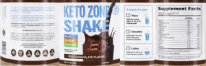 Keto Zone Shake Rich Chocolate Flavor