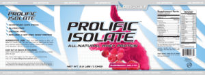 Prolific Isolate Raspberry Gelato