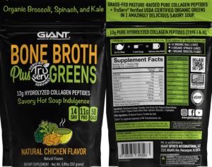 Bone Broth plus Greens Natural Chicken F