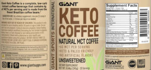 Keto Coffee Unsweetened
