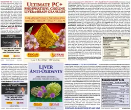 Label for Ultimate PC+ Phosphatidyl Choline Liver & Brain Granules