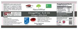 Label for OmegaWise Krill Oil