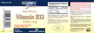 High Potency Vitamin B12 1500 mcg