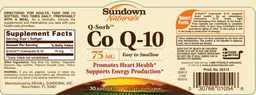 Label for Q-Sorb Co Q-10 75 mg