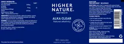 Label for Alka Clear