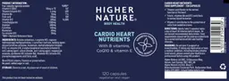 Label for Cardio Heart Nutrients