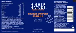 Label for Thyroid Support Formula
