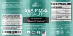 Label for Sea Moss Vitality