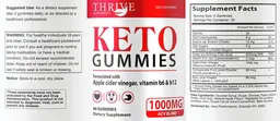 Label for Keto Gummies