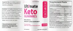 Label for Ultimate Keto Gummies