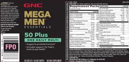 Label for 50 Plus One Daily Multi