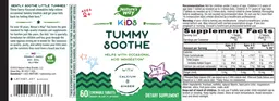 Label for Kids Tummy Soothe Berry Blast Flavored