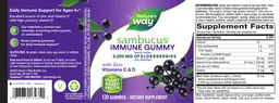 Label for Sambucus Immune Gummy