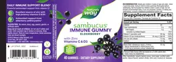 Label for Sambucus Immune Gummy
