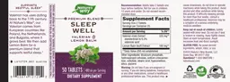 Label for Sleep Well
