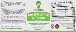 Label for Low Dose Caffeine & Theanine