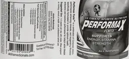 Label for Performax Forte