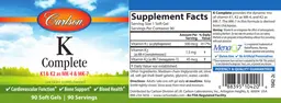 Label for K Complete