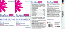 Label for CitraNatal Assure DHA Soft Gel