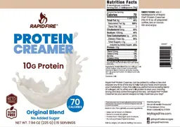 Label for Protein Creamer Original Blend