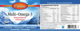 Label for Multi + Omega-3