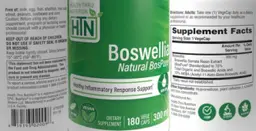 Label for Boswellia 300 mg