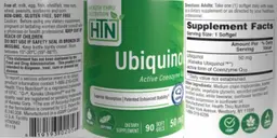 Label for Ubiquinol 50 mg
