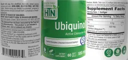 Label for Ubiquinol 100 mg