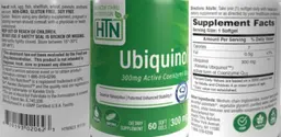Label for Ubiquinol 300 mg