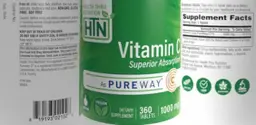 Label for Vitamin C 1000 mg