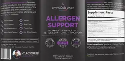 Label for Allergen Support