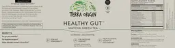 Label for Healthy Gut Matcha Green Tea