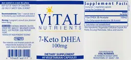 Label for 7-Keto DHEA 100 mg