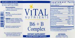 Label for B6 + B Complex