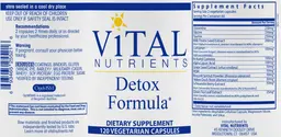 Label for Detox Formula
