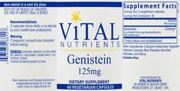 Label for Genistein 125 mg