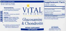 Label for Glucosamine & Chondroitin