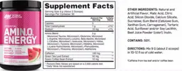 Label for Essential AMIN.O. Energy Watermelon