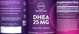Label for DHEA 25 mg