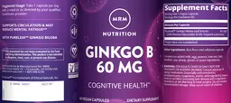 Label for Ginkgo B 60 mg