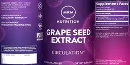 Label for Grape Seed Extract 120 mg