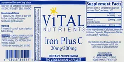 Label for Iron Plus C