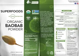 Label for Organic Baobab Powder