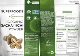 Label for Organic Sacha Inchi Powder