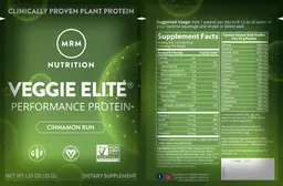 Label for Veggie Elite Cinnamon Bun
