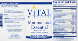 Label for Minimal and Essential