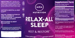 Label for Relax-ALL Sleep